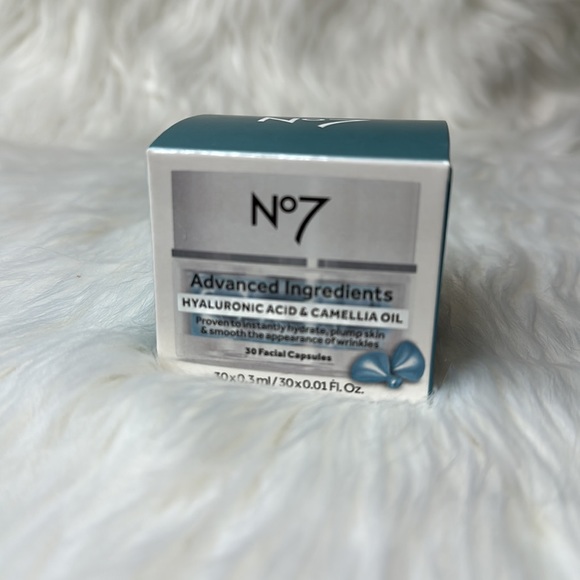 No7 Accessories No7 Advanced Ingredients Hyaluronic Acid Camellia Oil Facial Capsules 3ct